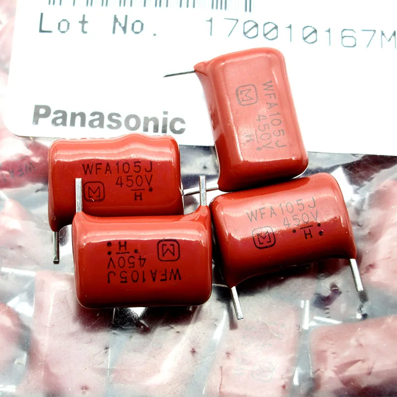 

Пленочный конденсатор WFA105J450V CBB, 450 в, 1 мкФ, шаг ступни 15 мм