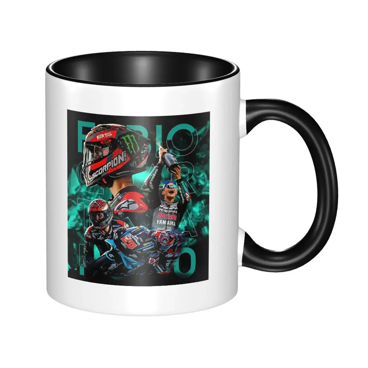 

Fabio Quartararo French Motorcycle Racer Mug Funny Ceramic Coffee Cups Tea Mugs Milk Cup Drinkware Gift for Friends