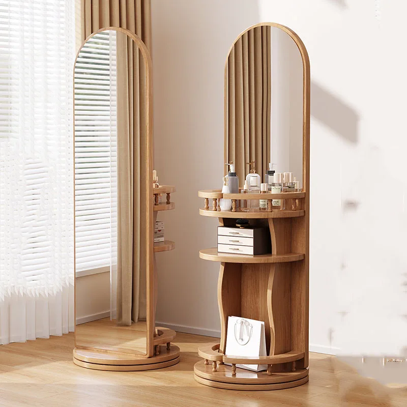 Funky Floor Mirror Luxury Long Bathroom Bedroom Girls Standing Full Body Modern Mirror Moving Espelhos Living Room Decorations