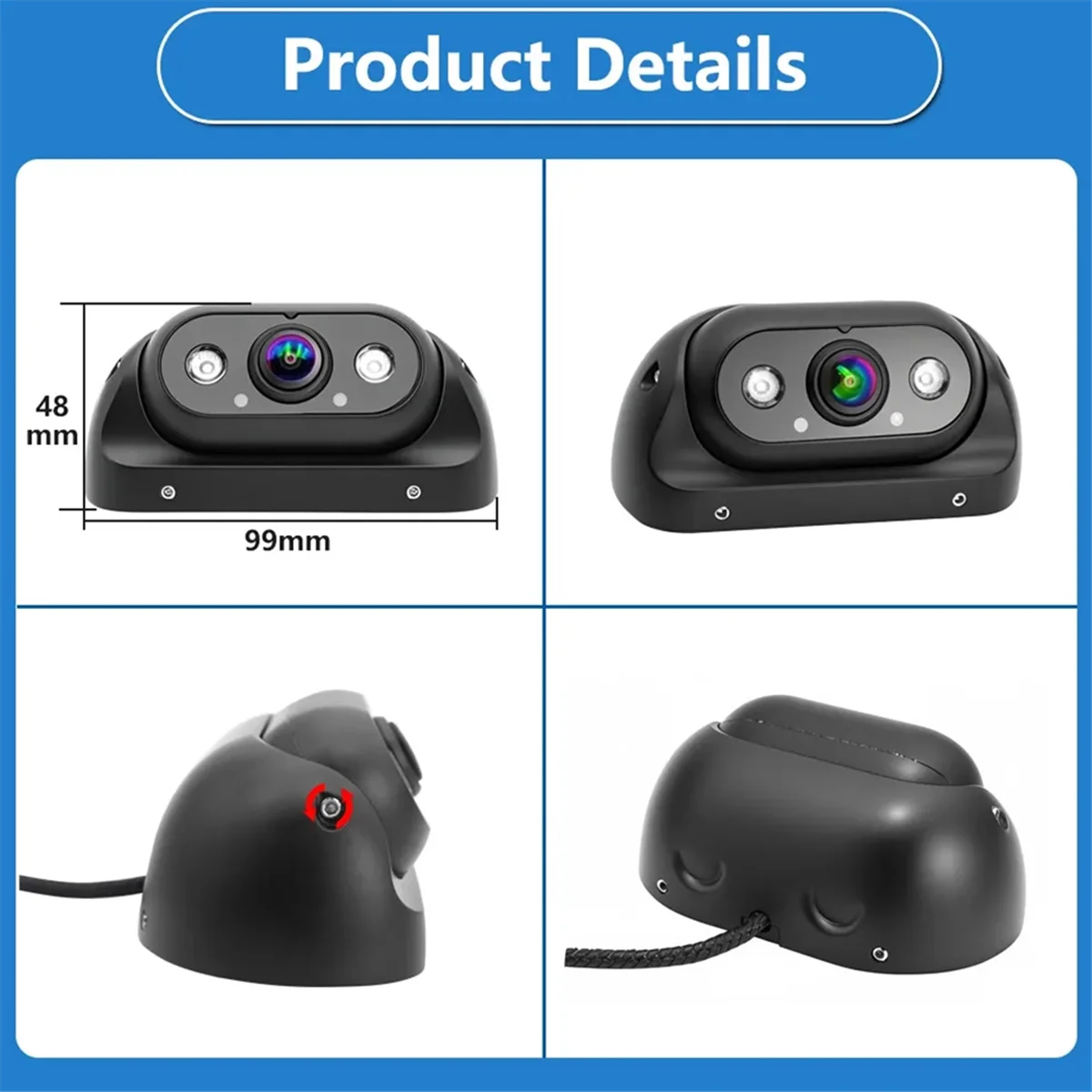 

New_AHD 1920x1080P High Definition CCD Truck Night Vision Camera
