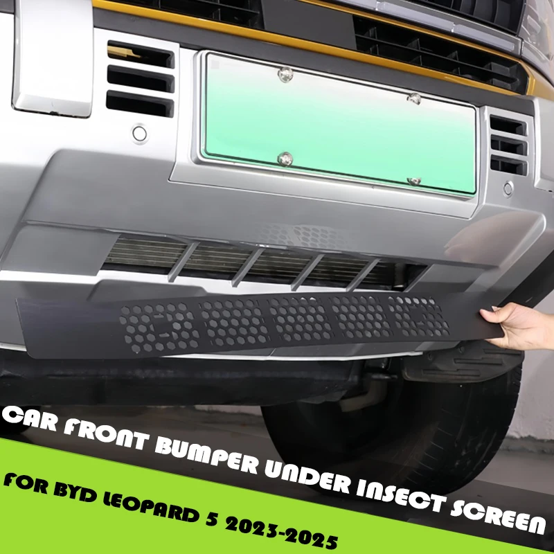 

Car Front Lower Grille Insect Screen Fit for BYD Leopard 5 2023-2024 Modified Auto Front Face Radiator Dust Cover Upgrade Parts