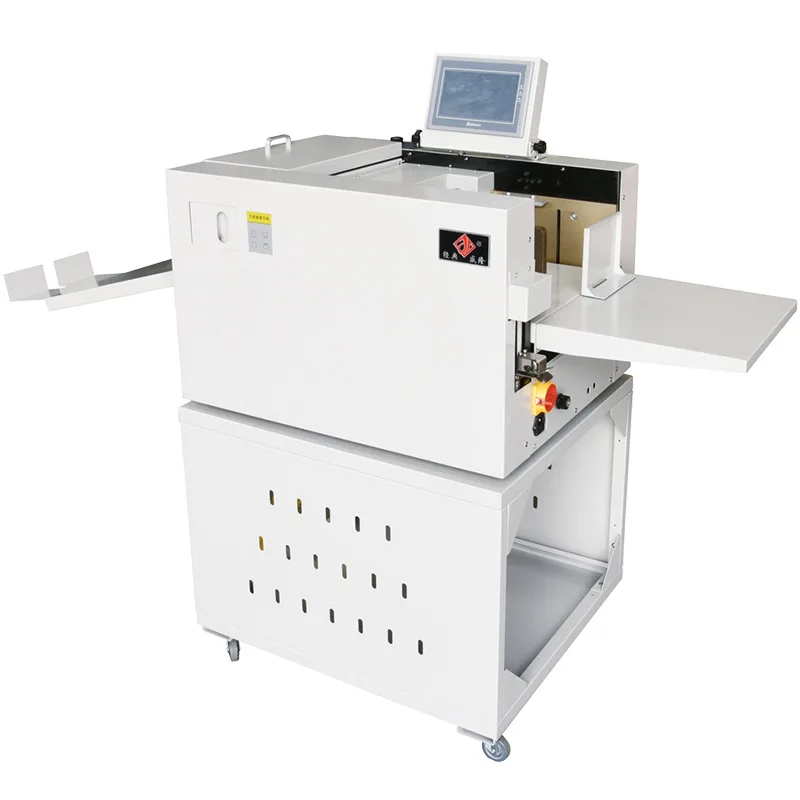 

Electric digital paper indentation machine paper punching folding machine