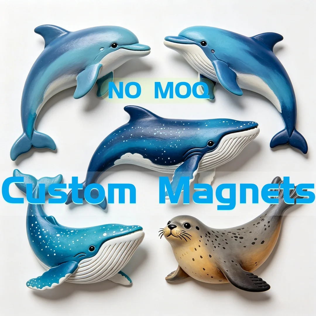 Custom Ocean Animal Fridge Magnets Personalized Marine Life Refrigerator Magnet No MOQ Beach Home Decor