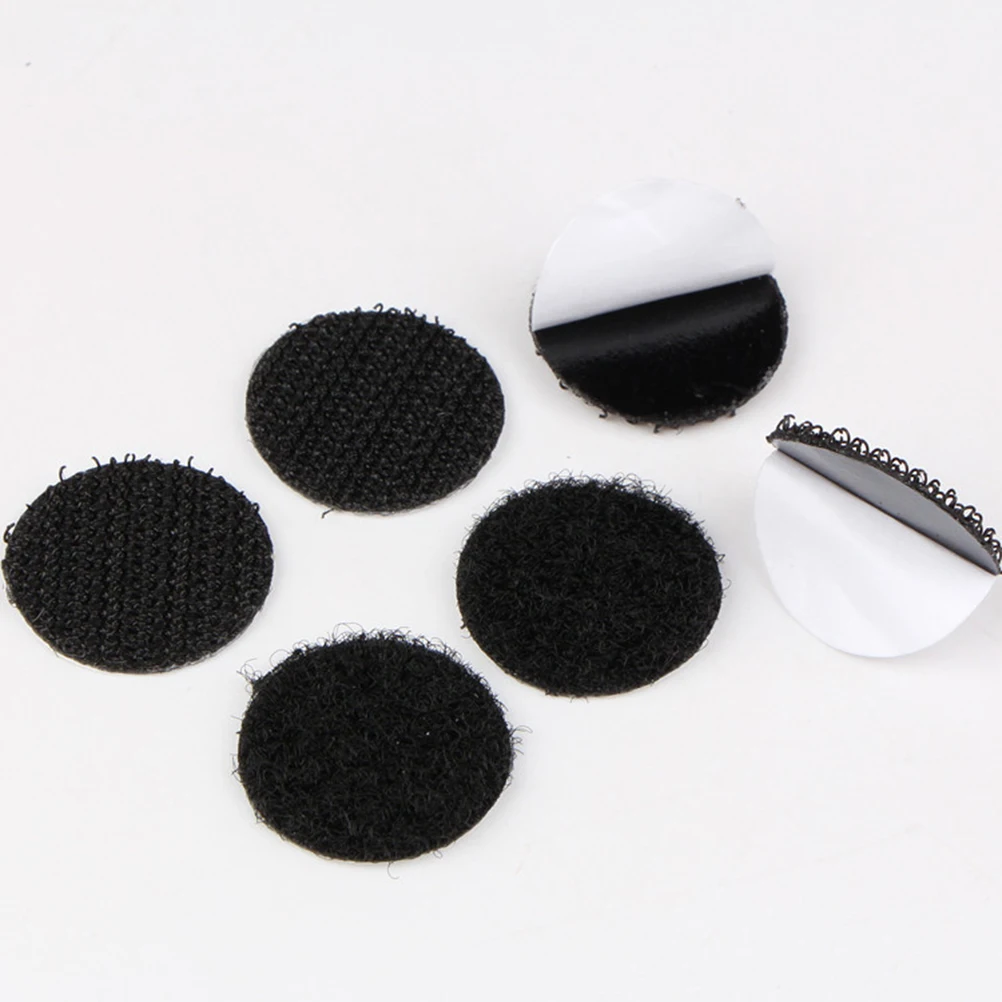 

30pcs Adhesive Hook Loop Tape Fastener Carpet Square Rug Round Anti Slipping Bath Mat Anchor Gripper Nylon Hardwood Tile