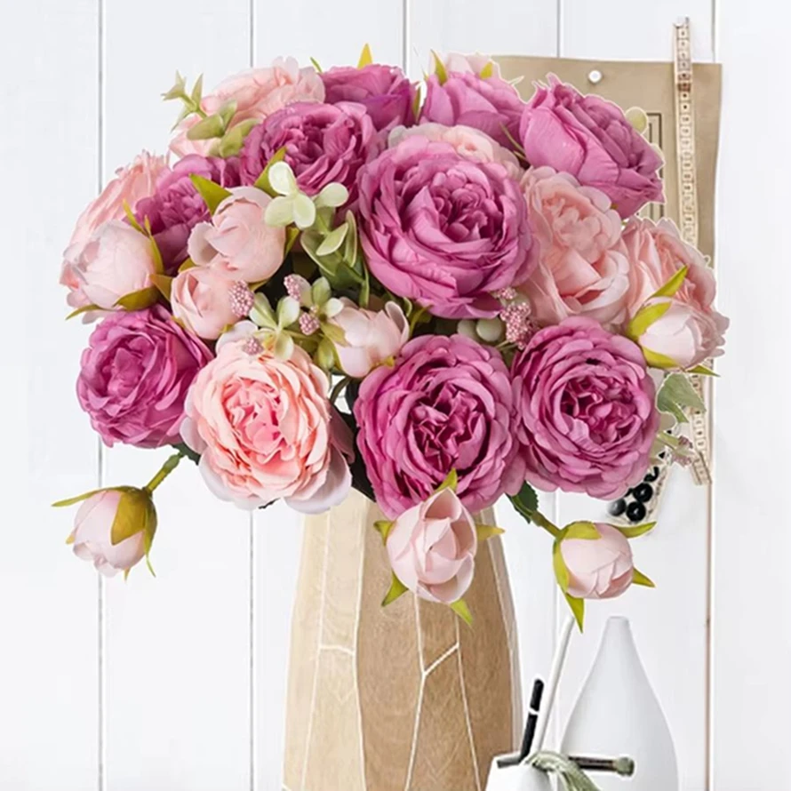 

Artificial flowers,fake silk,peony vases,flower bouquets,home decoration,garden flower garlands,wedding bridal party accessories