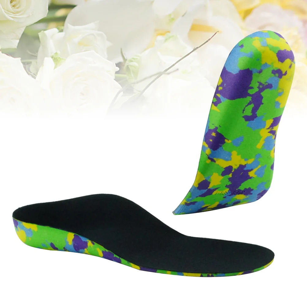 

Kids Orthotic Insoles Arch Support Inserts Black 27-29 Relieve Flatfoot Plantar Fasciitis Comfortable Foot Care Arch Correction