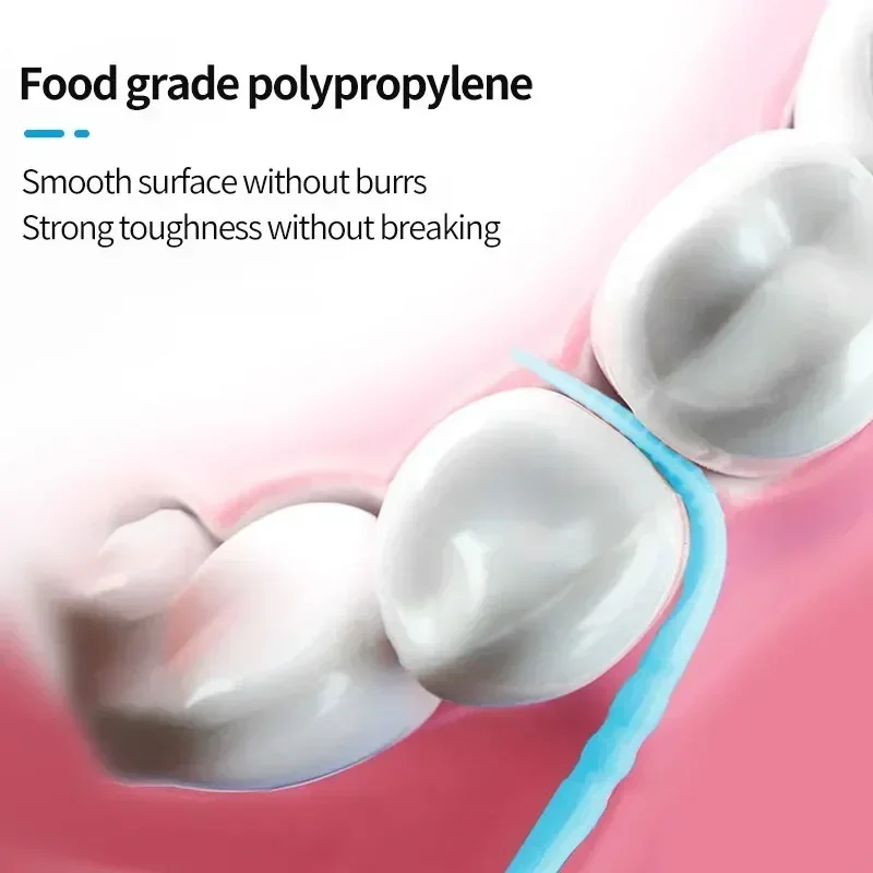 200 قطعة/صندوق المسواك البلاستيكية برأسين المتاح بين الأسنان فرشاة الأسنان الأسنان الخيط رئيس نظافة الفم تنظيف الفم