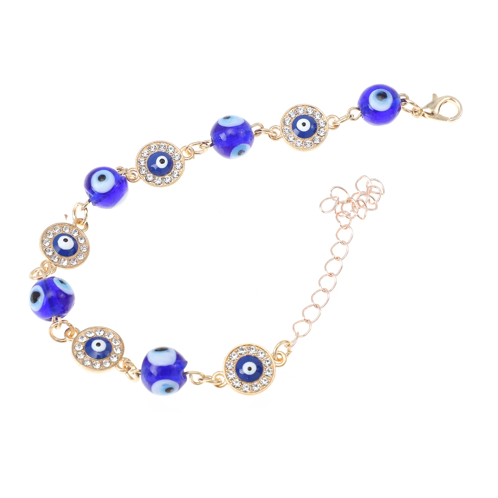 

Evil Eye Bracelet For Women Glass Hand Chain Adjustable Jewelry Fashion Personality Wrist Decor