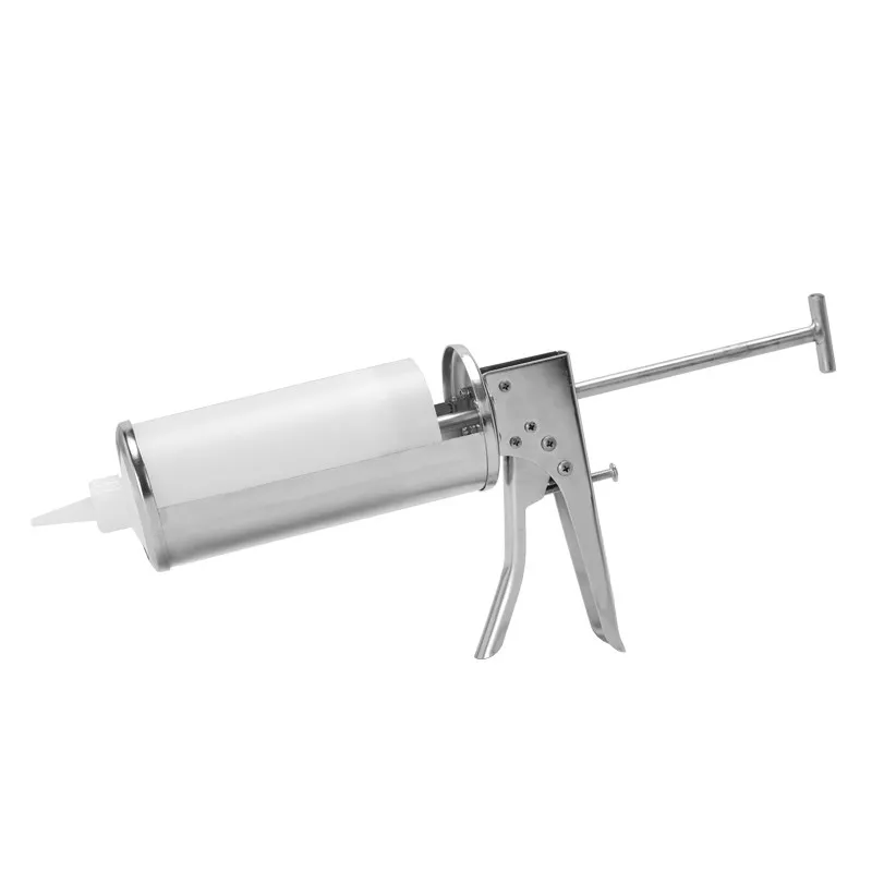 Stainless Steel Burger Sauce Gun Salad Dressing Dispenser 10g 20g Hamburger Jam Filler Bottle Squeezer Burgers Shop Equipment