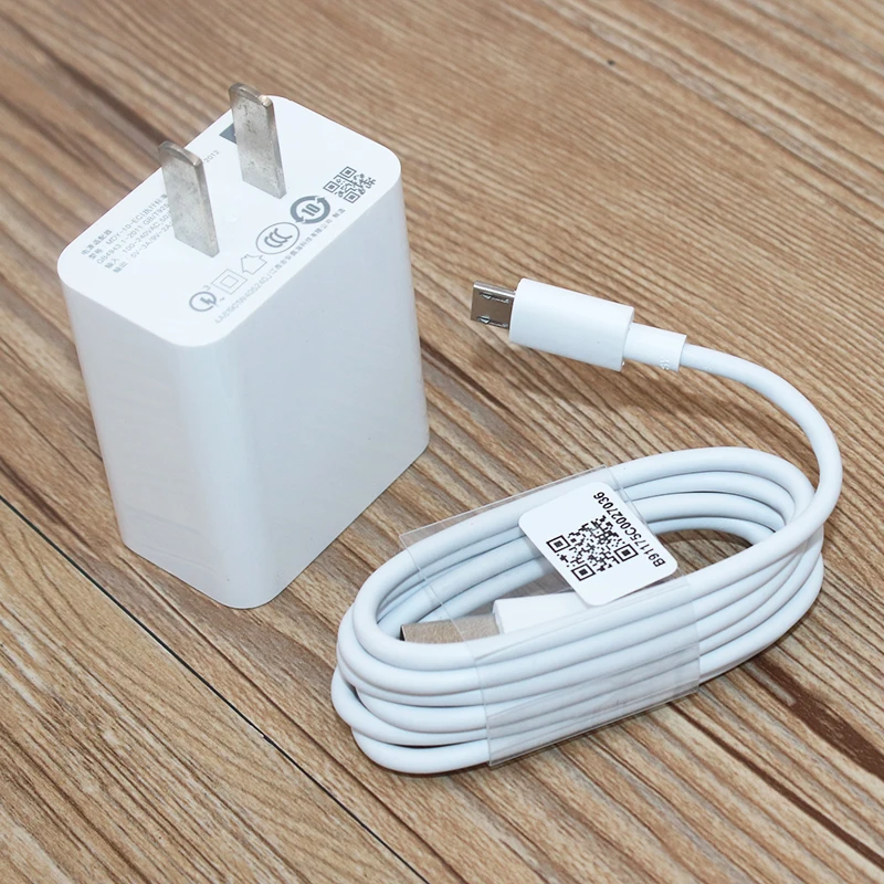 Original Xiaomi 18W Fast Charger QC3.0 Quick Charge EU/US Adapter For Mi POCO C31 C55 Redmi 9i 12C A2+ 10A 7A 6 &Micro USB Cable