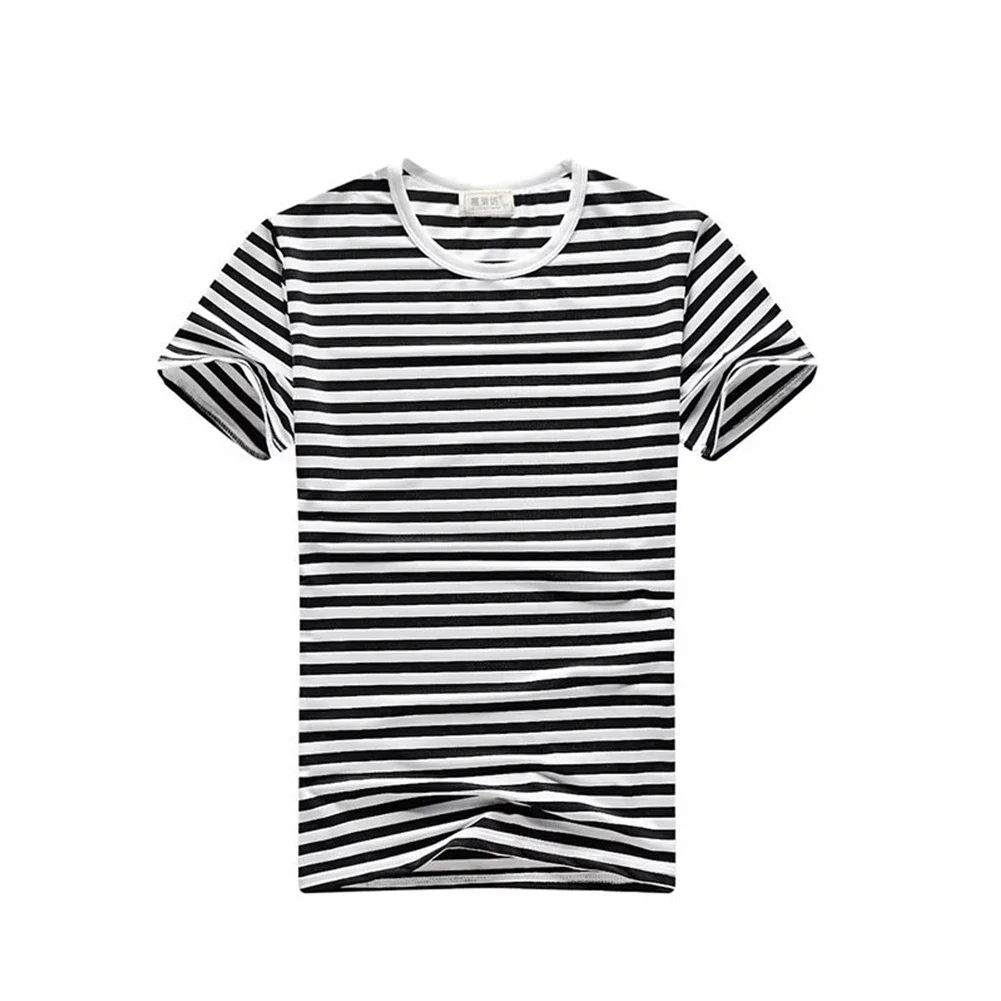 Stripe T-shirt For Men Beautiful Giant Casual Style Comfort Breathable Soft Short Sleeve T-Shirt Tee O-Neck Streetwear Tops 