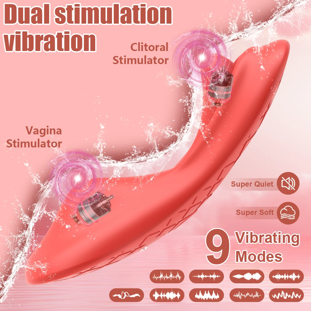 APP Wearable Vibrator In Panties Tongue Licking Clit Stimulator Vibrating Female Masturbator Vagina Orgasm Adults Sex Toys view 2