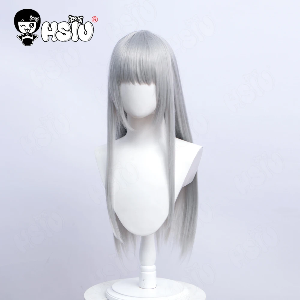 Suigintou peruka do Cosplay Anime Rozen Maiden Cosplay HSIU 65cm długie srebrne peruka syntetyczna włosów + czapka z peruką Mercury Lampe peruka do