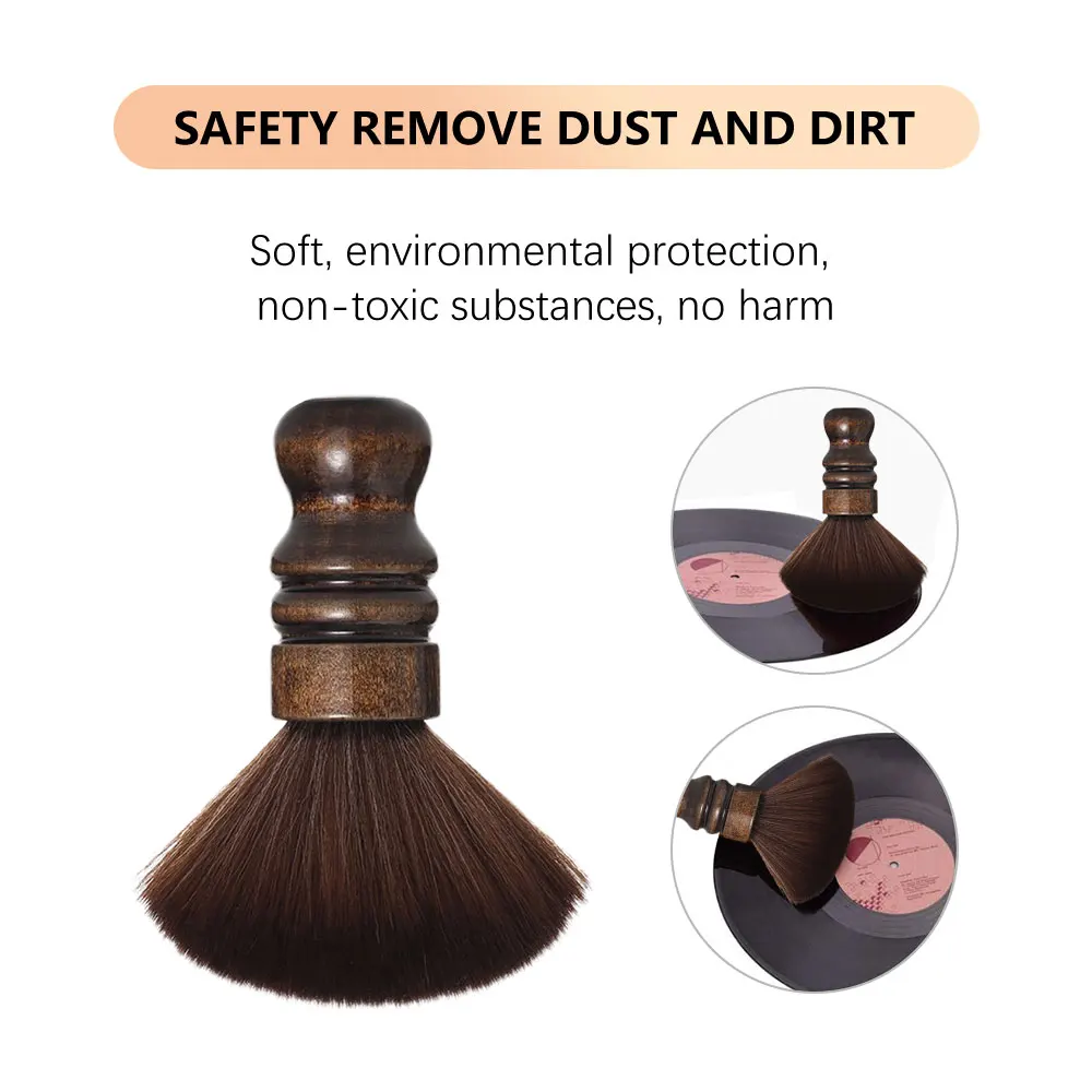 فرشاة تنظيف مسجل الفينيل مقاس 12 بوصة فرشاة ألياف عملية على القرص الدوار LP لملحقات قرص الفينيل EP CD