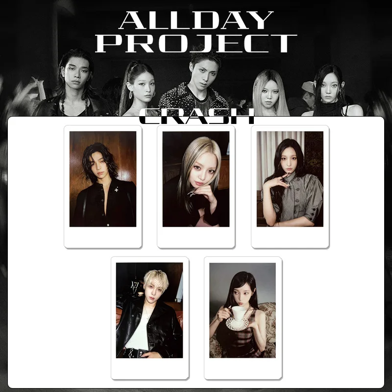 5Pcs/set ALLDAY PROJECT CRASH Album Photocards Lomo Cards ANNIE YOUNGSEO TARZZAN BAILEY WOOCHAN Preorder Benefit Photo Card