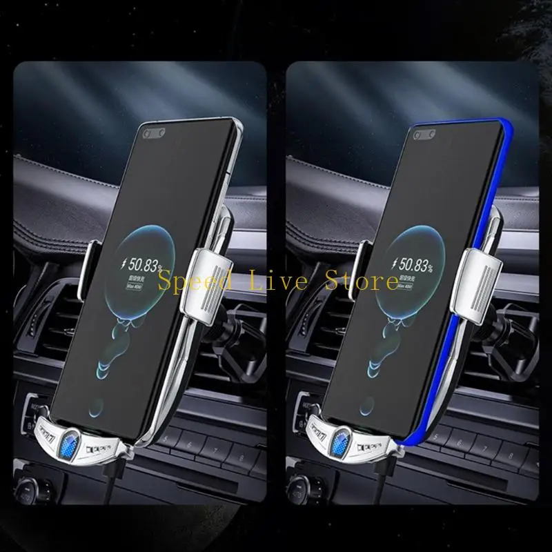 

547C 40W QC3.0 Stand Holder Auto-Clamping Car Air Vent Phone Holder