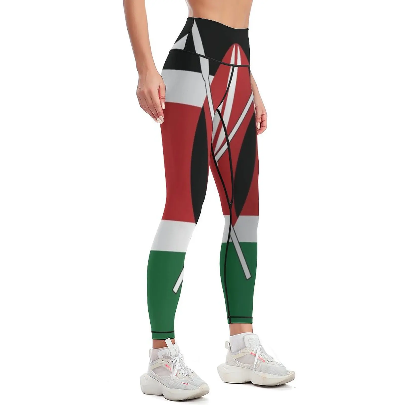 Kenya flag Leggings sportswear gym exercise clothing for Womens Leggings