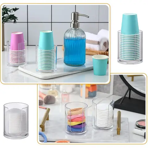 Badrumsmugghållare, 2-pack munsköljmugghållare, små engångspappersmugghållare för sköljmuggar på badrumskommod 10 best sales pappersmugghållare - №5