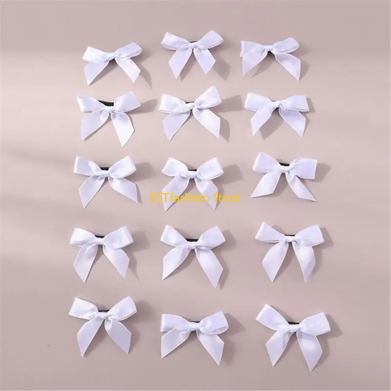 Y5GC 15PCS Bow Fair Clips Mini Bowknot HairPins for Women Girl