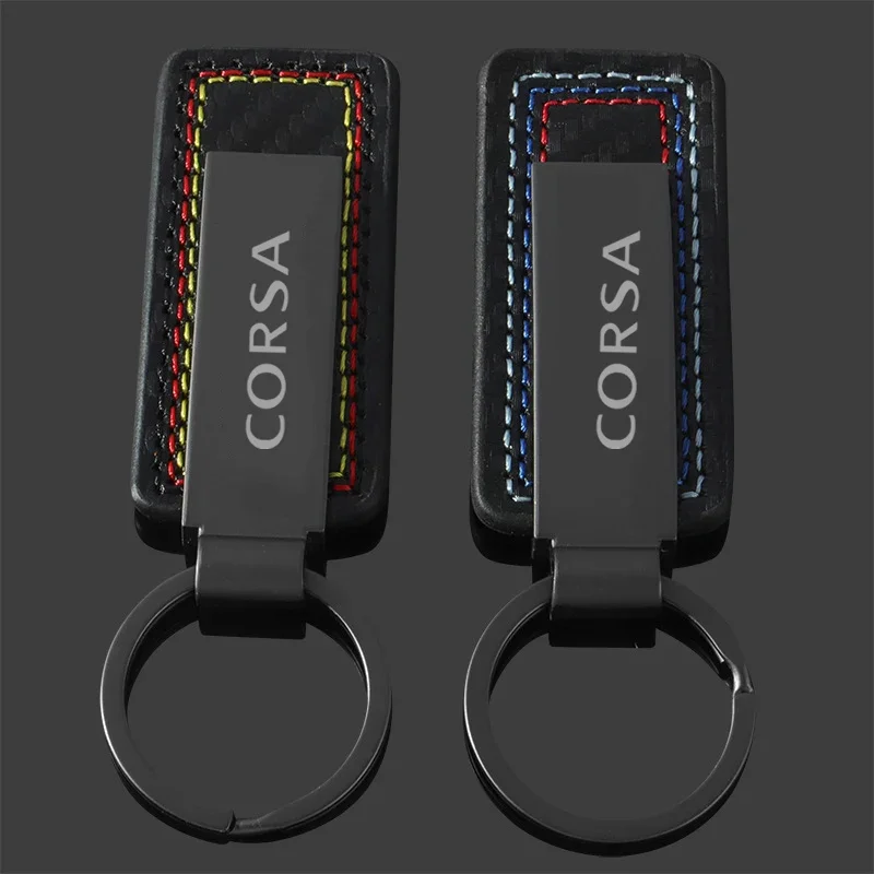 Alloy Keychain Holder Key Ring Gift for Opel Corsa Logo 2023 J H G D Auto KeyRing Pendant Keys Buckle Car Styling Decoration