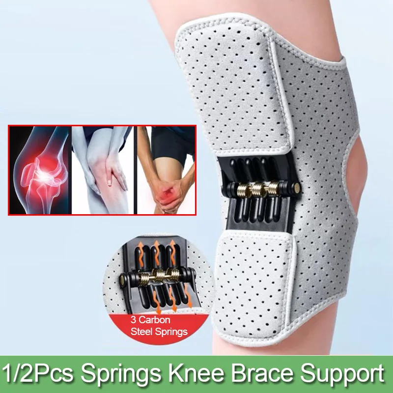 Joint Support Knee Pads Breathable Non-slip Lift Knee Pads Care Powerful Rebound Spring Force Knee Booster Loaded Knees Brace