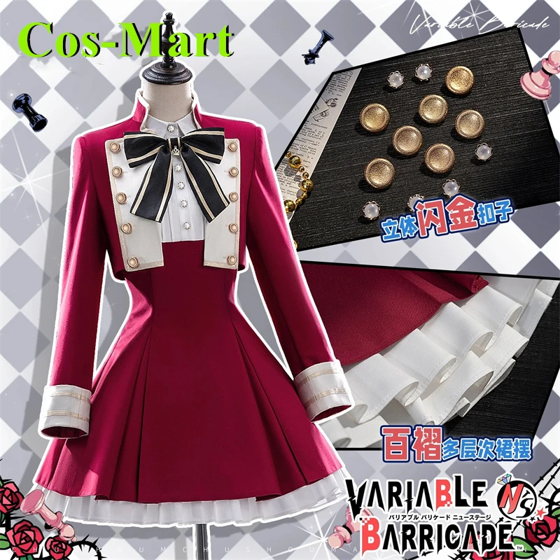 

Cos-Mart Game Variable Barricade Tsumugi Kano Tojo Cloud Косплей Костюм Платье Униформа колледжа Хэллоуин Рождество Новый