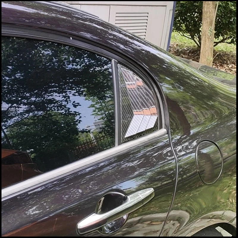 For Honda Civic Sedan 2006-2010 8th Rear Window Shades Shutter Louver Vent Cover Sticker Trim Decorate Car Styling Accessories