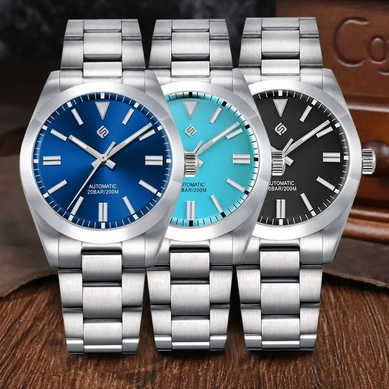 LIGE TERAMI Top Brand Mechanical Man Watch Luxury Business Sapphire Stainless Steel 200M Waterproof Automatic movement Men Clock