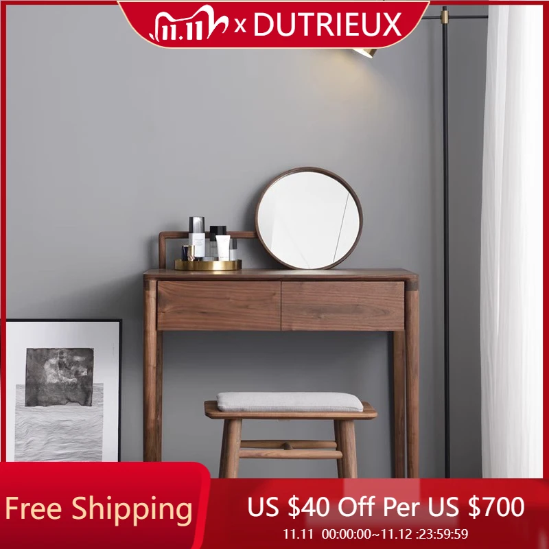 

Modern Organizer Vanity Table Bedroom Storage Drawers Mirror Dressing Table Bedside Wood Mesa De Maquillaje Chinese Furniture