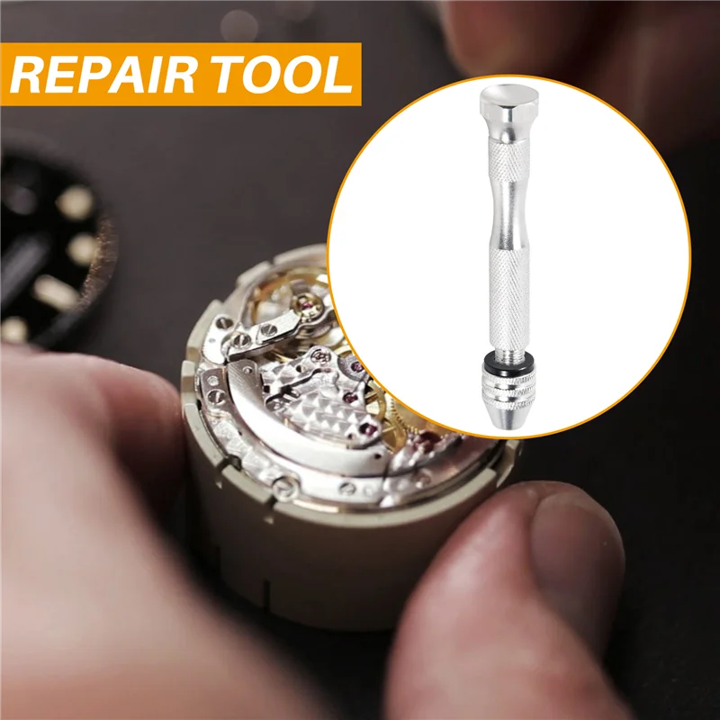 

A76K Aluminum Alloy Rotary Pin Vise Screwdriver Hand Drill Chuck Watch Repair Tool Watchmaker