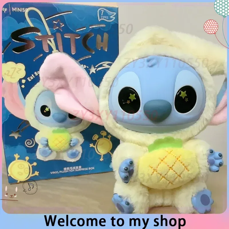 

Stitch Eat Something Before Sleep Series Blind Box Disney Vinyl Plush Pendant Mystery Box Cute Stitch Doll Surprise Toy Gift Toy
