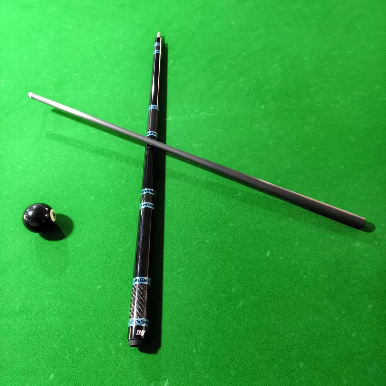 19 oz 58 Inches 1/2 Two-Piece Carbon Fiber Center Joint Punch Jump Pool Cue Shaft Snooker