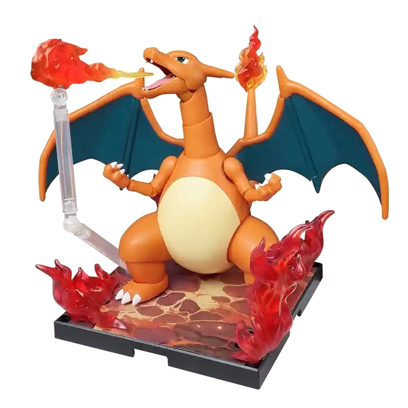 Blokees Pokemon Montage Action Figure Pikachu Charizard Anime Original Desktop Dekoration Kinder Angepasst Spielzeug Geburtstag Geschenke