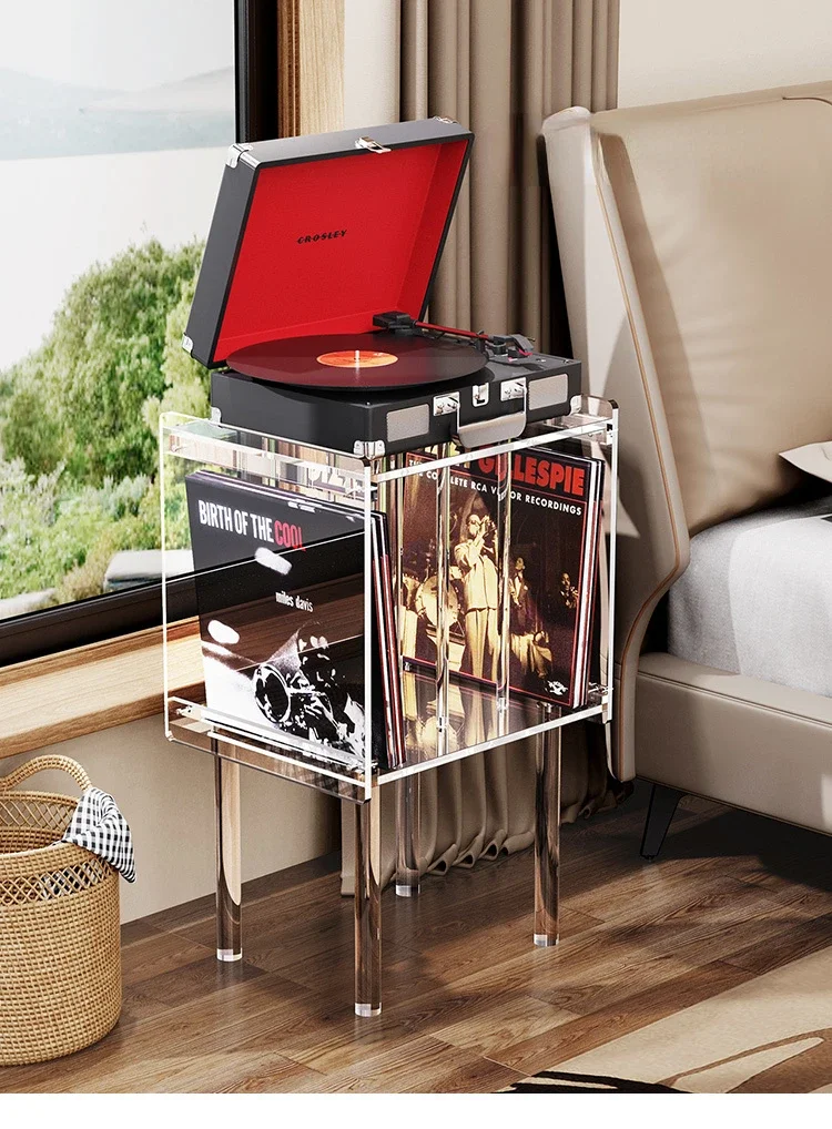 Acrylic Jukebox Storage Rack Creative Retro Simple Magazine Rack