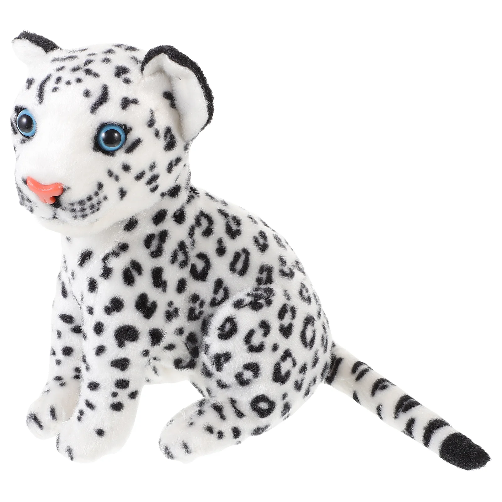 Brinquedo bonito 23cm neve leopardo macio animal de pelúcia para sofá quarto carro bonito neve leopardo pelúcia jogar presente para casa