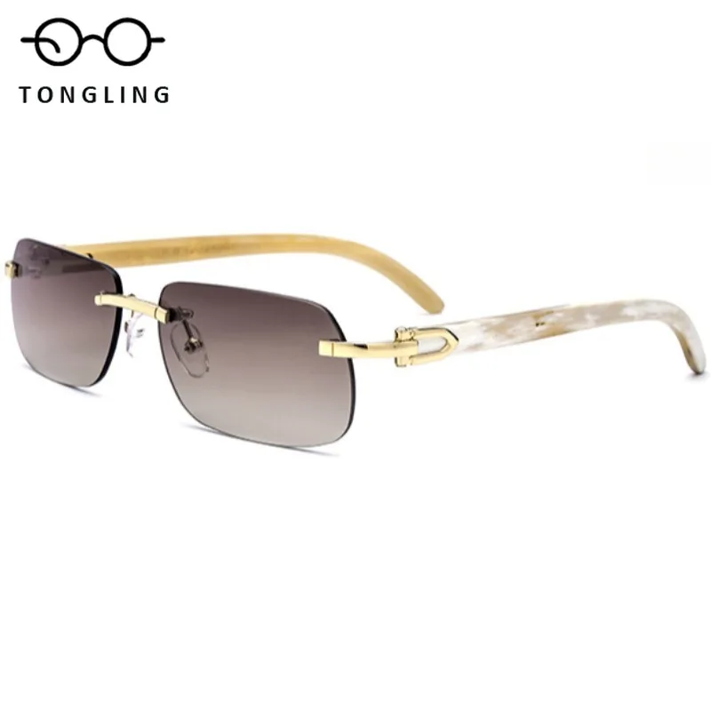 New Stylish HighQuality Horn Temples Sunglasses Premium UV Protection Unisex Design Trendy and Durable Eyewear for Men and Women