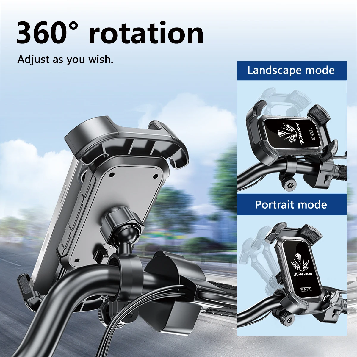 For YAMAHA T-Max 500 TMAX 500 560 TMax 530 Accessories Motorcycle Handlebar Mobile Phone Holder GPS Stand Bracket image 6