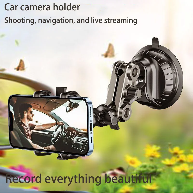Universal Car Phone Holder Video Recording Magnetic Car Phone Holder Vlog Shooting Holder Accessories