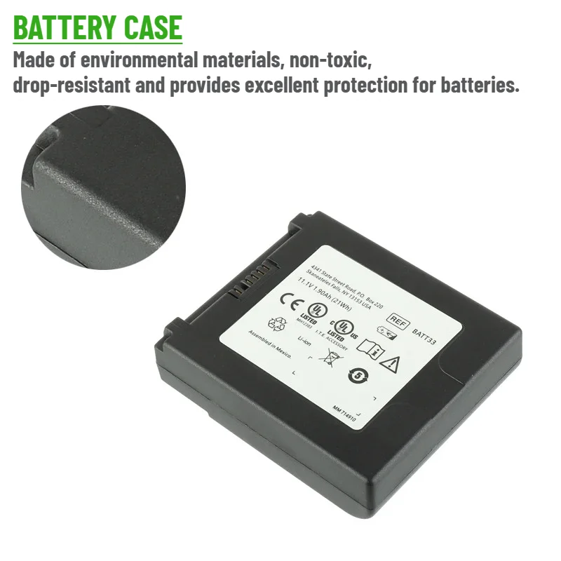 BATT33 XD-100654 High Quality Battery 11.1V 1900mAh For Welch Allyn SISTEMAS DE PARED CONNEX.3,EKG CP50 901000 Battery