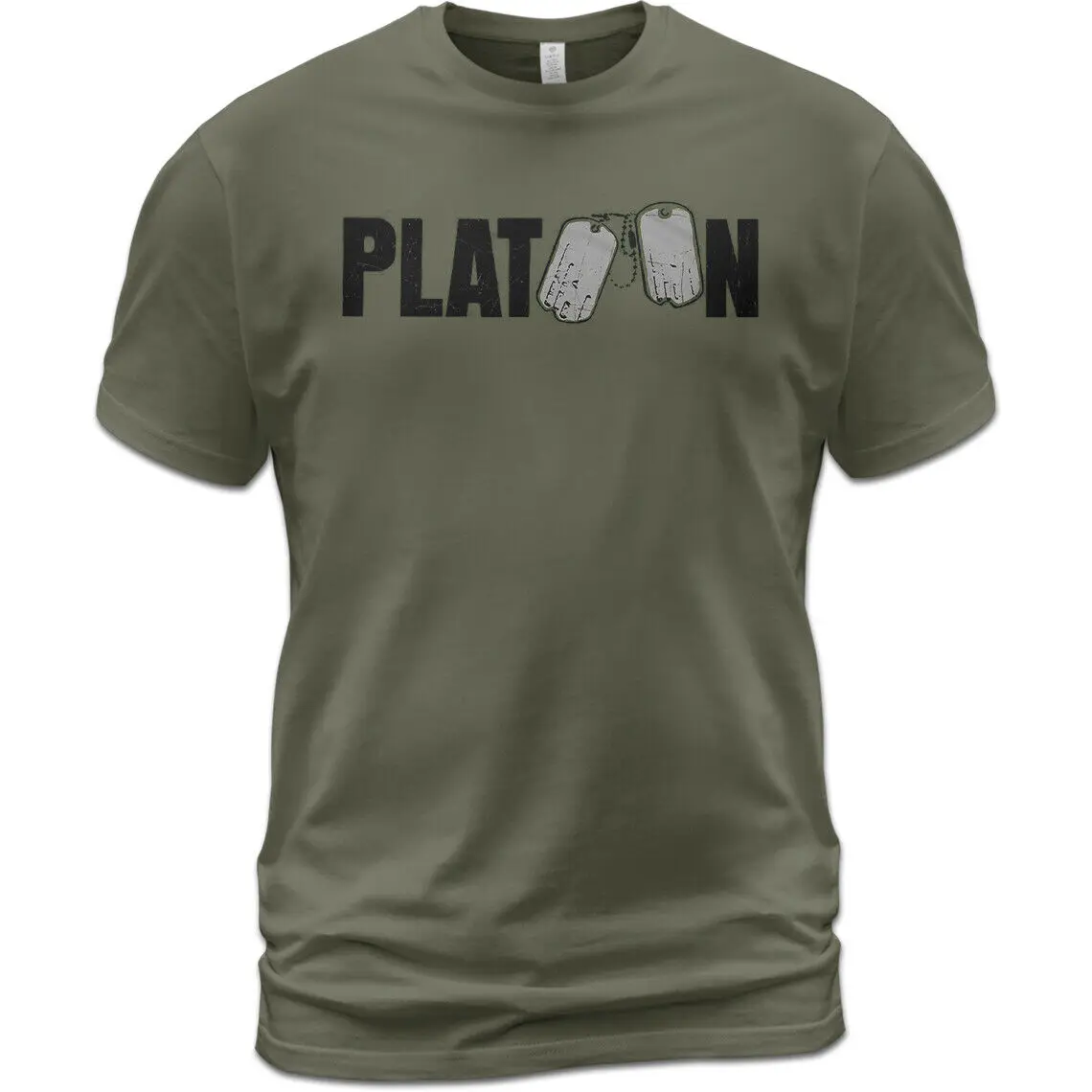 Unisex Cotton T-Shirt Platoon Vietnam War Movie Willem Dafoe Charlie Sheen