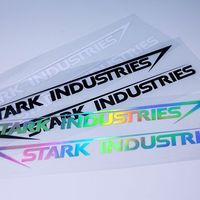 Stark Industries Car Stickers and Decals Waterproof Vinyl Stickers for Car Door Window Rear Windshield Motorcycle Fuel Tank