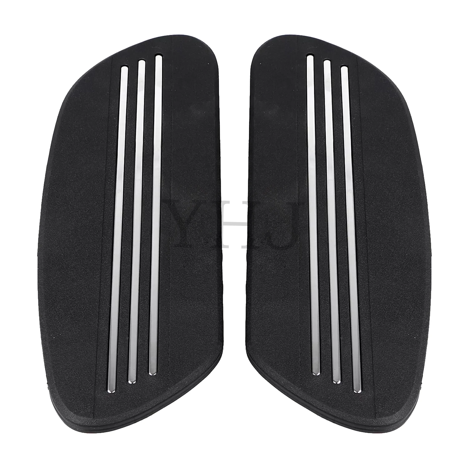 Driver Insert Floorboard Footboard Pad For Harley Motorcycle Touring Electra Road Street Glide King FLTR FLHX 1993-Up Black