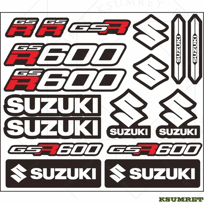 

Виниловые наклейки для мотоциклов Suzuki GSR600, светоотражающие, водонепроницаемые, с логотипом.