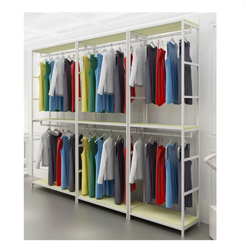 home clothing racks  creative floor hangers women's clothing stores  side hung storage racks clothing display racks
