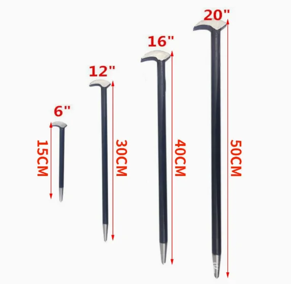 Double-Ended Crowbar Sturdy Multifunctional Pry Bar Crow Durable Carbon Steel Nail Puller Woodworking Tools