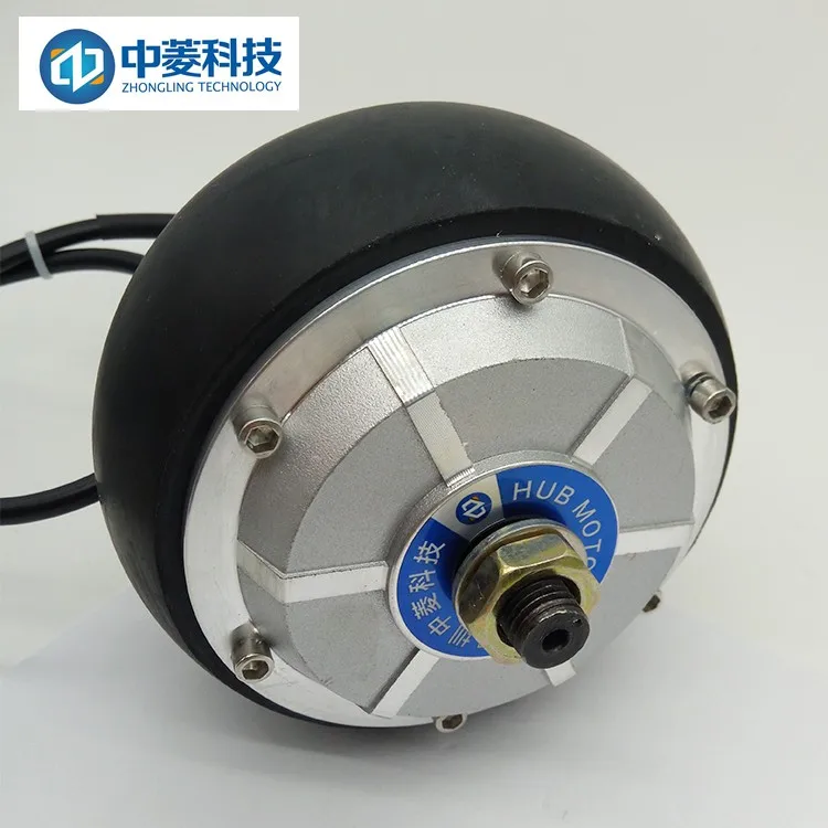 China electrical motor cycle 200W 6N.m 300RPM 4.5inch 5~15A 150kg load 24V DC brushless hub motor for AGV Robot