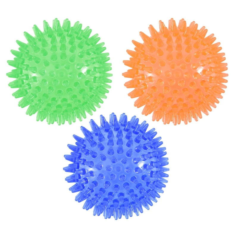 Dog Toy TPR Bite Resistant Toy Thorn Ball Chewing Sounding Toy