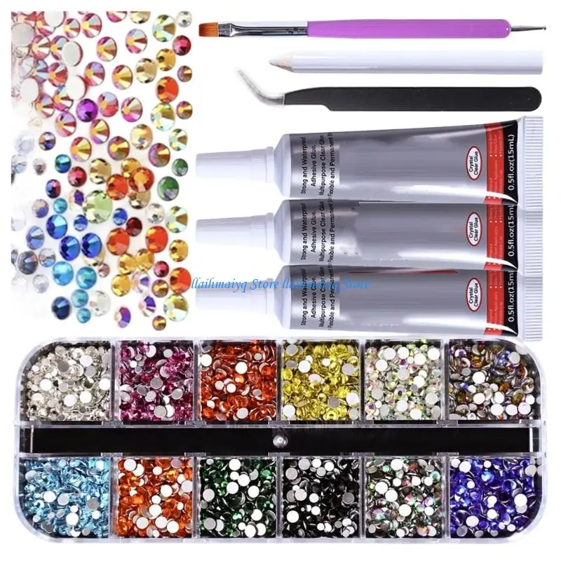 573B Complete Rhinestones Art Set With 2400 Glass Stones Suitable For Experts