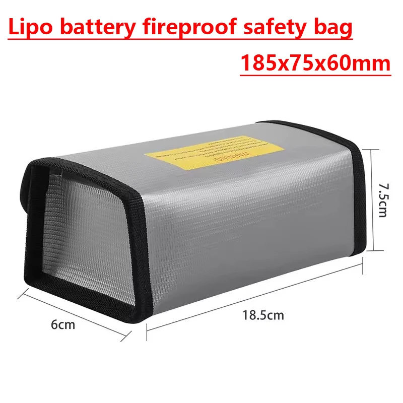 Fireproof RC Lipo Battery 185x75x60mm Fireproof Safety Guard Safe Bag Charging Sack Battery Safety Guard for FPV Racing Drone