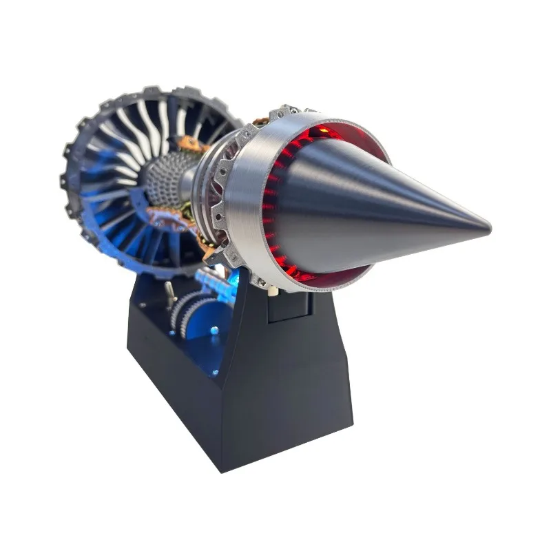 

D3 Printing Tr-900 Simulation Aero Engine Model Luminous Turbine Engine Launchable Assembling Ornament Toy